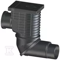 HL600NHO Lietaus surinkimo trapas su papildomu pajungimu DN110. išbėgimas DN110/125