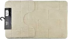 Bathlab ZAC 2 vonios kilimėlių rinkinys 50x37cm 50x80cm kreminė