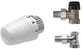 Honeywell Thera4 termostatinė galvutė + radiatoriaus vožtuvas + atbulinis vožtuvas (VTL320EA15)
