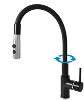 Virtuvinis maišytuvas Domoletti SINK MIXFLEXSPOUT DSE919.5/12CMATC