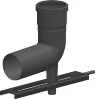 Jeremias Alkūnė 87 60/80mm su atrama ir tvirtinimo bėgeliu JEREMIAS 130-PP06080-060