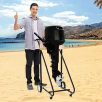 Promotions Išorinio variklio stovai, 110x57x104 cm, Juoda