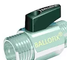 BROEN Ballofix rutulinis vožtuvas 1/2" su sriubu/sriubu ir rankena