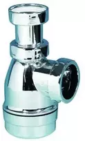 Purus vandens sifonas 32 mm x 114" su teleskopiniu vamzdžiu, chromuotas PP