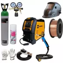 Suvirinimo pusautomatis Hugong HDMIG200W 200A Komplektas Vienfazis