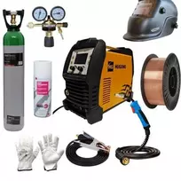 Suvirinimo pusautomatis Hugong HDMIG200 LCD 200A, 230V Komplektas Vienfazis