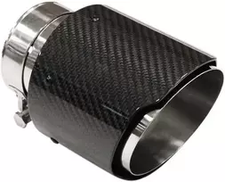 Mtuning Duslintuvo antgalis 89 mm įleidimo anga 70 mm anglies pluošto blizgesys
