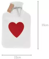 Home Styling Collection Megztas karšto vandens buteliuko dangtelis, 35 cm