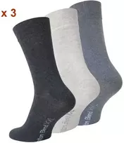 Vca Textil 47-50 dyd. Vyriškos kojinės su plačia guma 2058, 3 poros