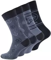 Vca Textil Vyriškos klasikinės medvilninės kojinės N2158, 4 poros