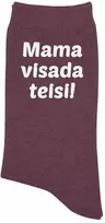 Moteriškos kojinės "Mama visada teisi"