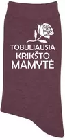 Moteriškos kojinės "Tobuliausia Krikšto mamytė"