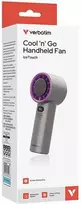 „Verbatim Cool ,n Go Ice Touch“ rankinis ventiliatorius, pilkas/violetinis
