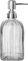 Stiklinis indelis muilui arba indų plovikliui, skysto muilo dozatorius 550 ml