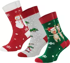 Termo Kojinės Thermo Hotsnow ChiliLifestyle 3 Poros Kalėdines