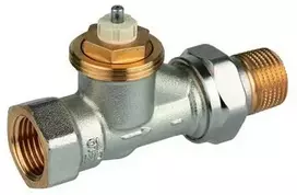 Honeywell Radiatoriaus vožtuvas, standartinis srautas, tiesus, 1/2 colio, universalus