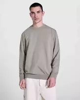Roly Unisex džemperis su apvalia apykakle, 100 % rūgštyje skalbta medvilnė JAYA Akmens pilka plausta