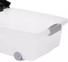 Storage Solutions Sandėliavimo konteineris ant ratukų, iš perdirbto plastiko, 32 l