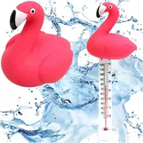 Realprices Plaukiojantis baseino termometras SPA baseino vandens temperatūrai Flamingo virvelė