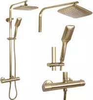 Dušo sistema su termostatu REA Tom, Brushed Gold