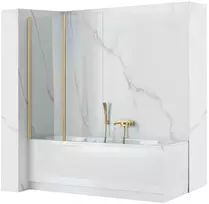 Vonios sienelė Rea Agat-2, 80 cm, Brushed Gold