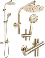 Dušo sistema su termostatu REA Bliss, Brushed Gold