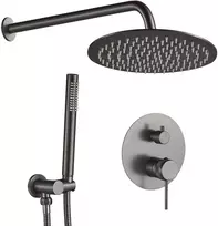 Potinkinis dušo komplektas REA Lungo Grip, Titanium Gun Pilkas, + Box