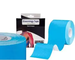 Realprices Kineziologinis teipas, kinesio pleistras 5cmx5m, mėlynas
