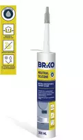 Hermetikas Briko Neutr LM, 0,3 l, pilkos spalvos.