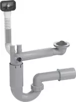 Prevex Sifonas 1 1/2' X 50mm su perpildymu ir skalbimo mašinos jungtimi