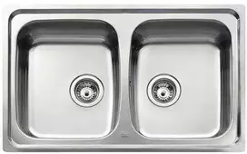„Intra Juvel“ dviguba virtuvės kriauklė UNI200-WT 790 x 500 mm