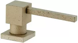 Įmontuojamas skysto muilo dozatorius Mexen Cube, 320 ml, rusvai gelsvas granite