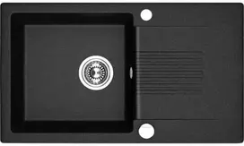 Granitinė virtuvinė plautuvė Laveo Celia SBC_711T, Juodas