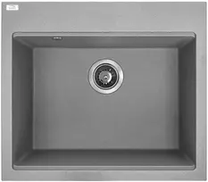 Granitinė virtuvinė plautuvė Laveo Tau SBT_510Y, Pilkas