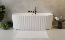 Vonia Besco Leya, 150 x 75 cm, su chrome sifonu