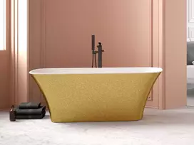 Vonia Besco Assos S-Line Glam Gold, 160 x 70 cm, su klik-klak chrome
