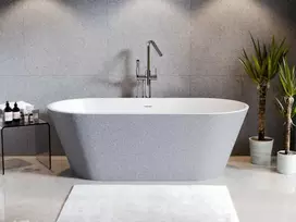 Vonia Besco Deeva Glam Sidabrinis, 180 x 80 cm, su chrome sifonu