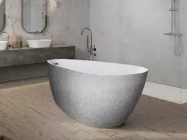 Vonia Besco Goya A-Line Glam Sidabrinis, 170 x 80 cm (sifonas su persipylimu chrome)