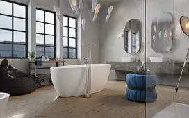 Vonia Besco Goya A-Line, 170 x 80 cm (sifono su persipylimu dangtelis gun metal spalvos)