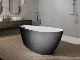 Vonia Besco Goya A-Line Glam Graphite, 170 x 80 cm (sifono su persipylimu dangtelis juodos spalvos)
