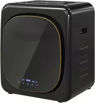 HOMCOM mini drabužių džiovyklė su 6 programomis, LED jutikliniu ekranu, 4kg talpa, iki 60 ℃, 800 W, laisvai pastatoma, montuojama ant sienos, ištraukiamoji džiovyklė su apsauga nuo perkaitimo, drabužių džiovyklė, juoda