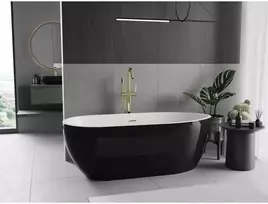 Vonia Mexen Eos, 150 x 75 cm, Baltas/Juodas + Gold persipylimas