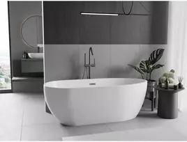 Vonia Mexen Eos, 150 x 75 cm, Baltas + Gun metal persipylimas