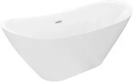 Vonia Mexen Lotos, 140 x 75 cm, Baltas + Brushed nickel persipylimas