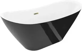 Vonia Mexen Lotos, 150 x 75 cm, Baltas/Juodas + Gold persipylimas