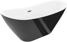 Vonia Mexen Lotos, 170 x 75 cm, Baltas/Juodas + Gun metal persipylimas
