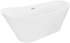 Vonia Mexen Dora, 160 x 75 cm, Baltas + Brushed nickel persipylimas