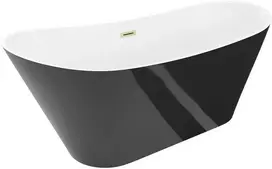 Vonia Mexen Dora, 150 x 75 cm, Baltas/Juodas + Brushed auksinis persipylimas