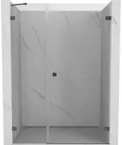 Dušo durys Mexen Lunar-B, dešinė, 125 cm, transparent/gun metal