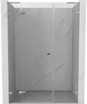 Dušo durys Mexen Lunar L, kairė, 130 cm, transparent/chrome